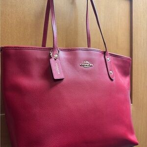 Coach Cherry Red Tote Bag